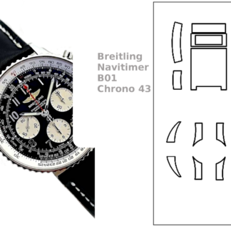 Schutzfolien 2er SET passend für Breitling Navitimer 43 #US001