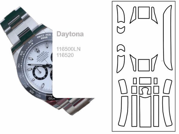 Schutzfolien 2er SET passend für Rolex Daytona 116500/116520 #US001